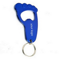 Foot Aluminum Alloy Bottle Opener Keychain